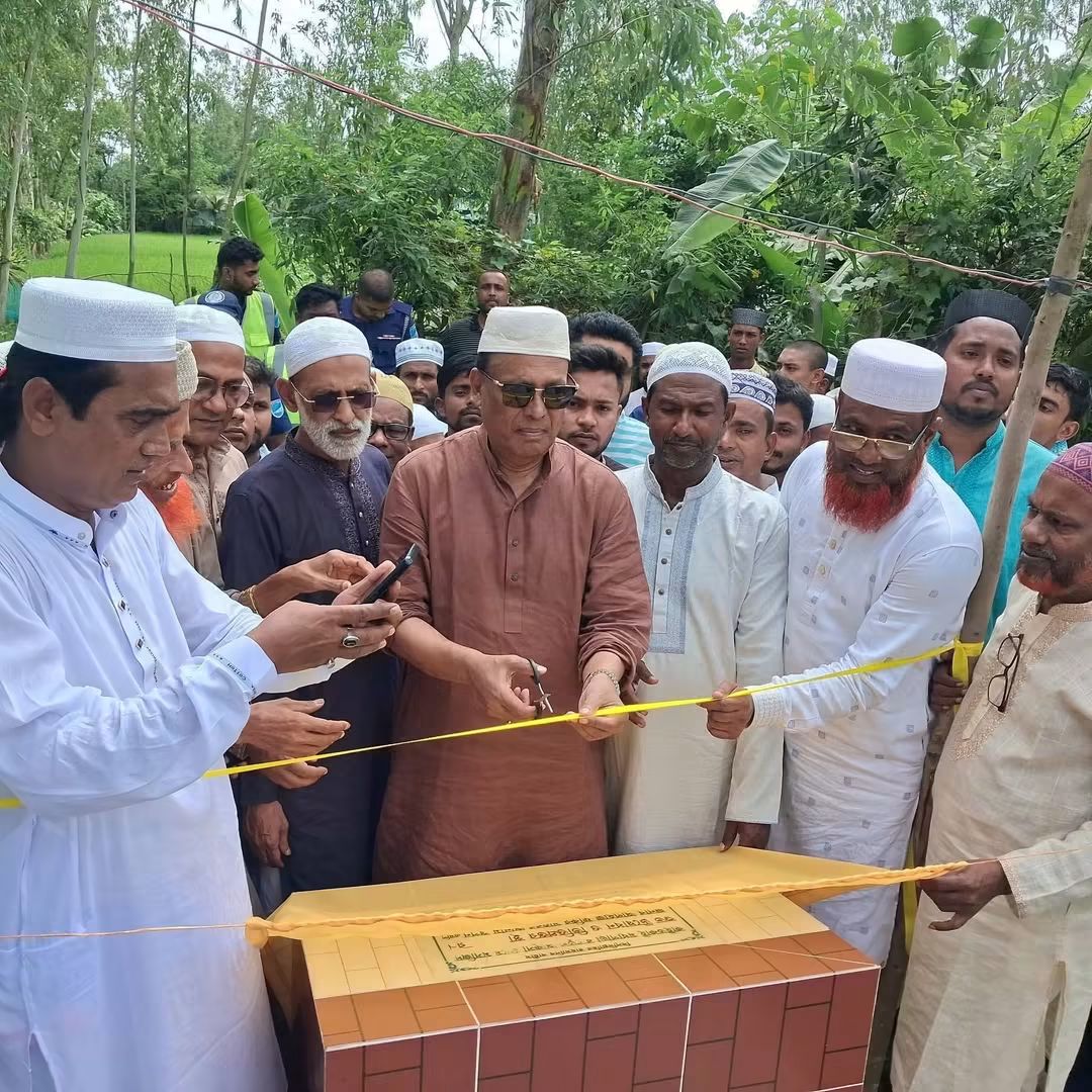 মধুপুরে বায়তুল আকসা জামে মসজিদের ভিত্তিপ্রস্তর স্থাপন